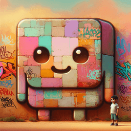 Portrait of a graffiti wall