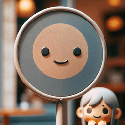 Portrait of a bus stop sign