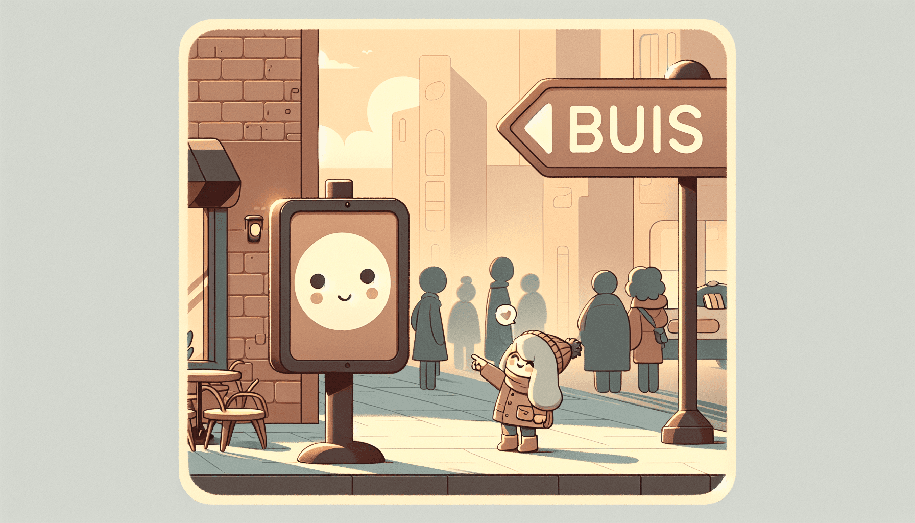 Hero image for a bus stop sign's diary entry
