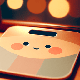 Portrait of a bathroom scale