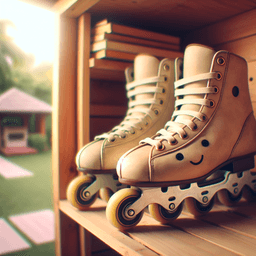 Portrait of a pair of rollerblades